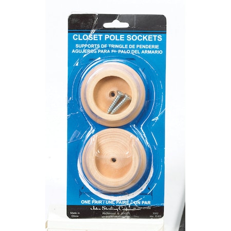 John Sterling John Sterling Pro 1-3/8 in. L X 1-3/8 in. D Oak Wood Rod Socket BC-0038-HD